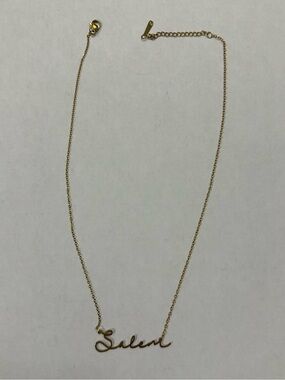 Gold Script Name Necklace - Salem - Women's Jewelry